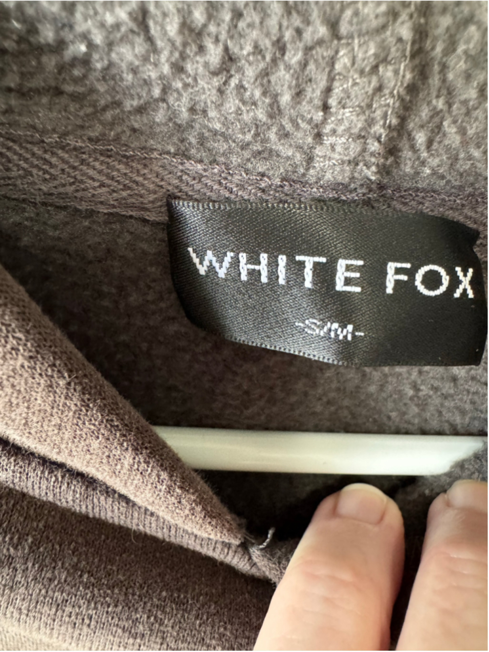 Women's White Fox Archive 6.0 Hoodie Sweatshirt Size S/M Brown Red - Picture 4 of 7